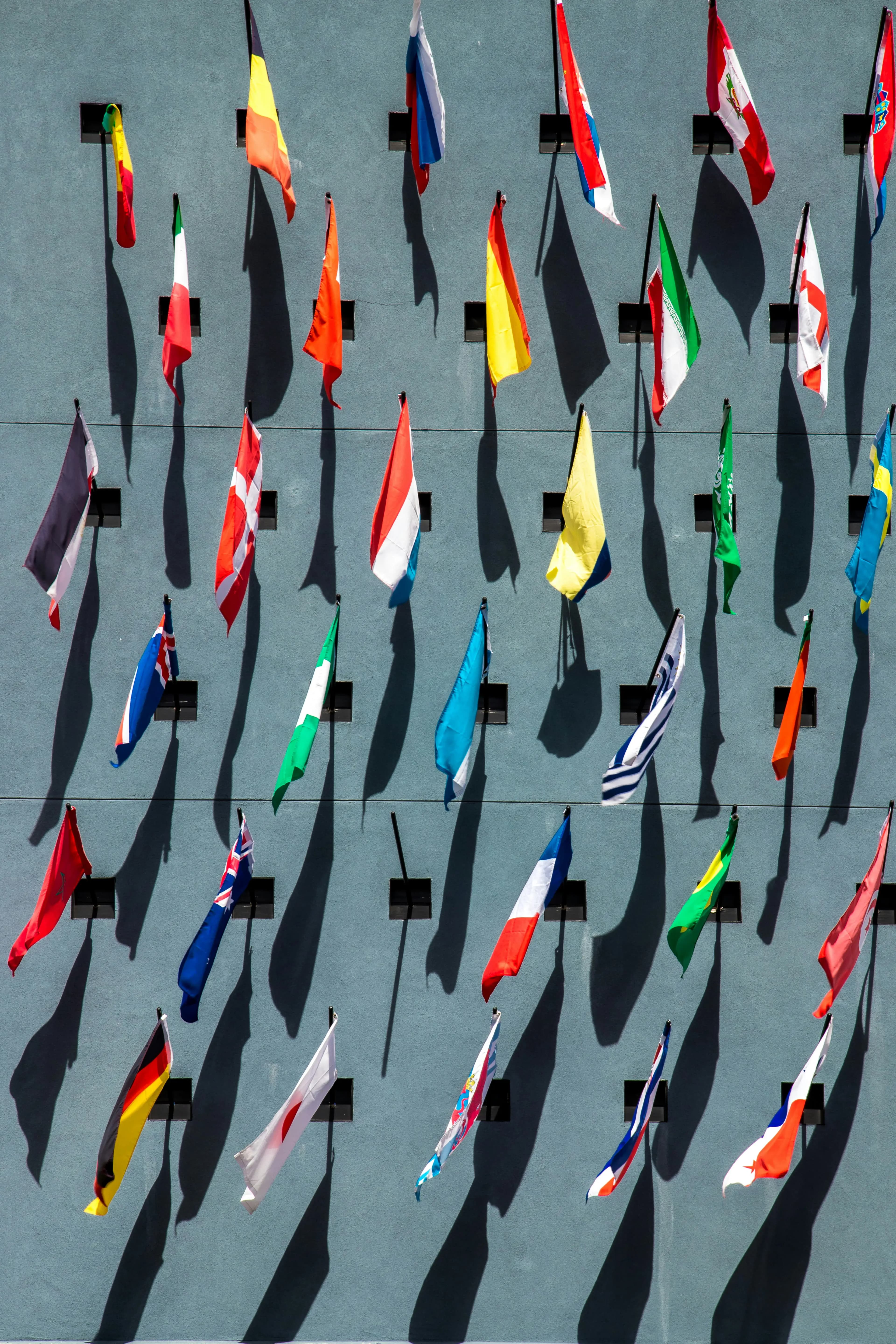 European Union flags